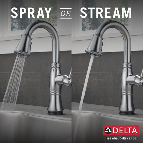 Delta Single Handle Pulldown Bar/Prep with Touch2O