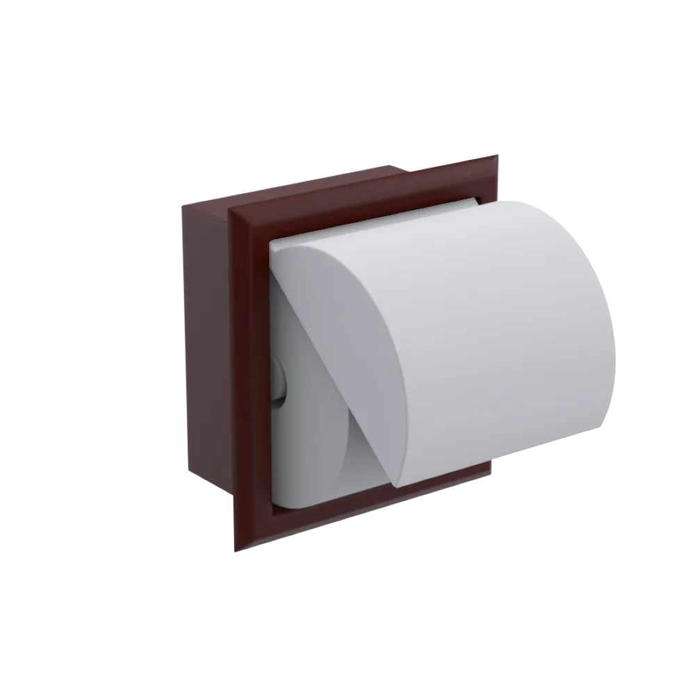 Rubinet RECESSED TOILET PAPER HOLDER Bordeaux