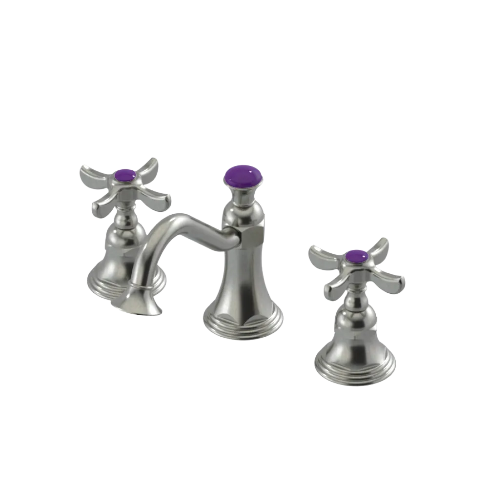 Rubinet Widespread Lav. Set. (less drain) Satin Nickel