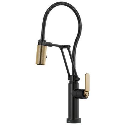 Brizo Smarttouch Articulating Kitchen Faucet With Finished Hose