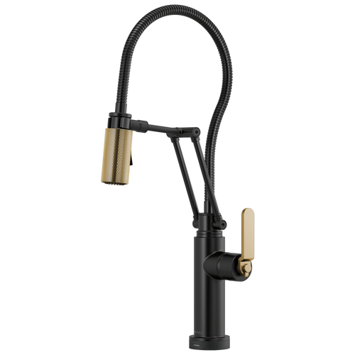 Brizo Smarttouch Articulating Kitchen Faucet With Finished Hose