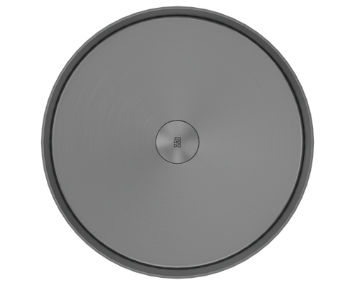 Zomodo 16" ROUND SEMI-INSET VESSEL SINK - BLACK PEARL