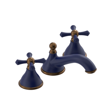 Rubinet Widespread Lav. Set. (less drain) Midnight Blue
