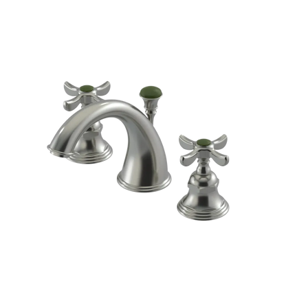 Rubinet Widespread Lav. Set. (less drain) Satin Nickel