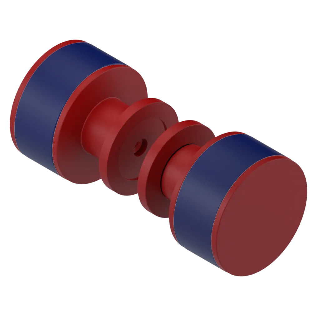 Rubinet Shower Door Knob (set) Maroon