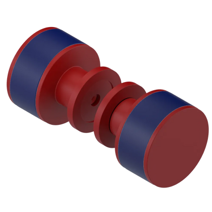 Rubinet Shower Door Knob (set) Maroon