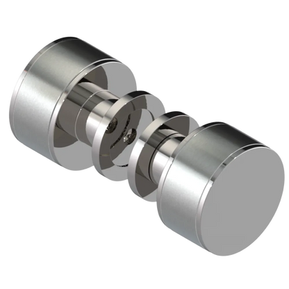 Rubinet Shower Door Knob (set) Polished Nickel