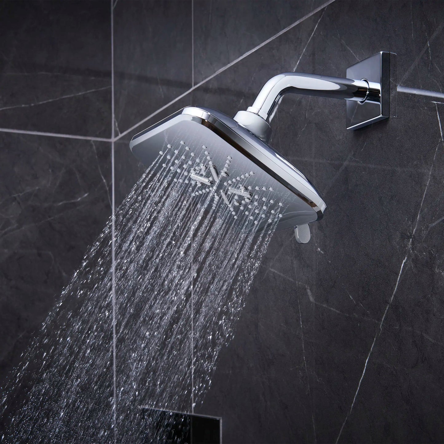 Grohe Rainshower SmartActive Shower Head, 6-1/2" - 3 Sprays, 1.75 GPM (6.6 L/min)