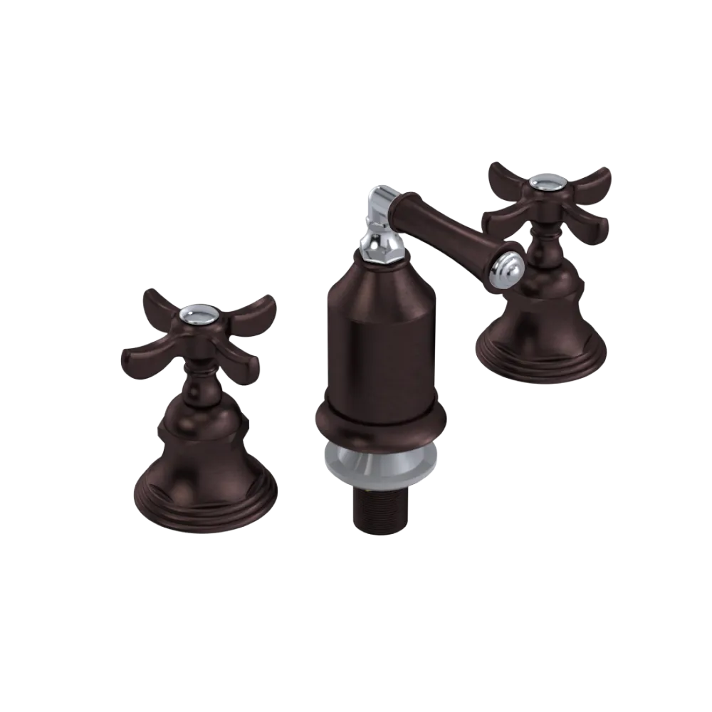 Rubinet Bidet Fitting with Spray, Diverter, and Vacum Breaker (Less Drain) Tuscan Brass