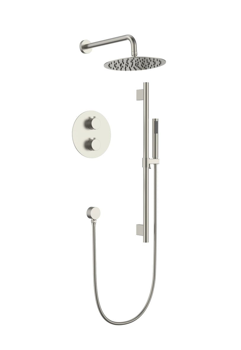 Aquaflo Rund 2-Way Thermostatic Shower Set