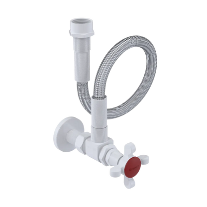 Rubinet Exposed Supply Kit (classic) White