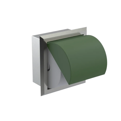 Rubinet RECESSED TOILET PAPER HOLDER Satin Nickel