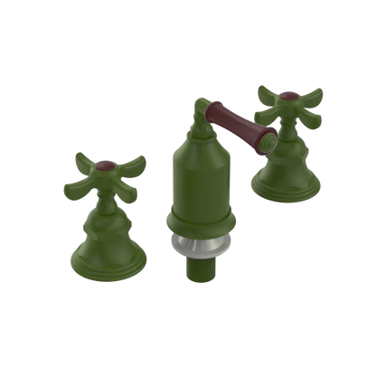 Rubinet Bidet Fitting with Spray, Diverter, and Vacum Breaker (Less Drain) Green Envy