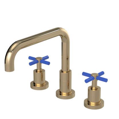 Rubinet Widespread Kitchen Set Gold