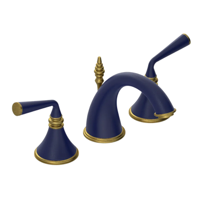 Rubinet Widespread Lav. Set. (less drain) Midnight Blue