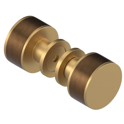 Rubinet Shower Door Knob (set) Satin Gold