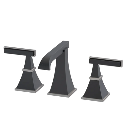 Rubinet Widespread Lav. Set. (less drain) Matt Black