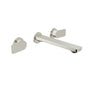 Baril Two handles wall-mounted lavatory faucet, drain not included