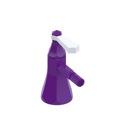 Rubinet Single Control Bidet Fitting (less drain) Purple Haze