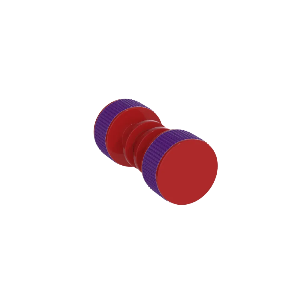Rubinet Shower Door Knob (set) Red