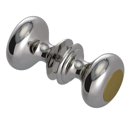 Rubinet Shower Door Knob (set) Polished Nickel