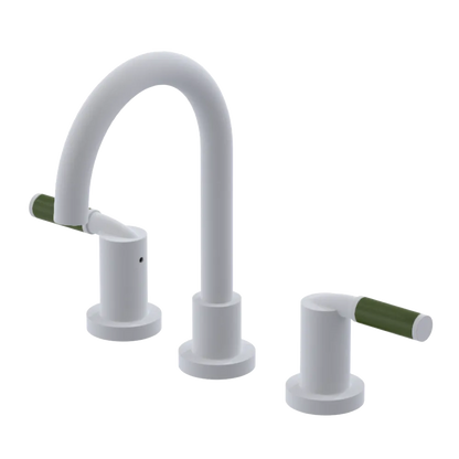 Rubinet Widespread Lav set (less drain) Matt White