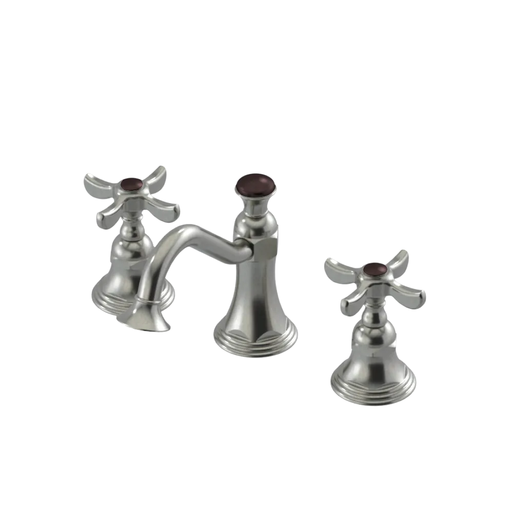 Rubinet Widespread Lav. Set. (less drain) Satin Nickel