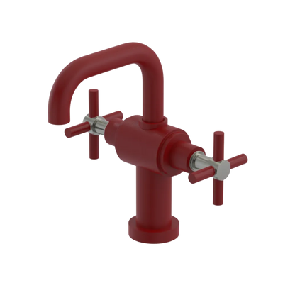 Rubinet Single Hole Dual Handle Lav. Set. (less drain) Maroon