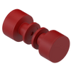 Rubinet Shower Door Knob (set) Maroon