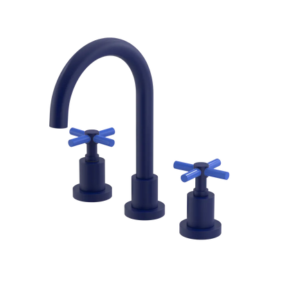 Rubinet Widespread Lav. Set. (less drain) Midnight Blue