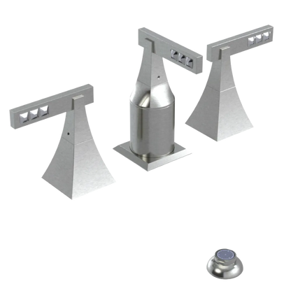 Rubinet Bidet Fitting with Spray, Diverter, and Vacum Breaker (Less Drain) Satin Nickel