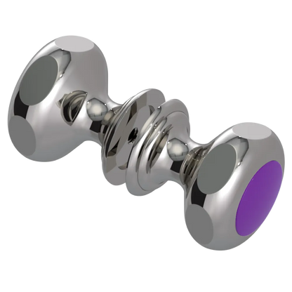 Rubinet Shower Door Knob (set) Polished Nickel