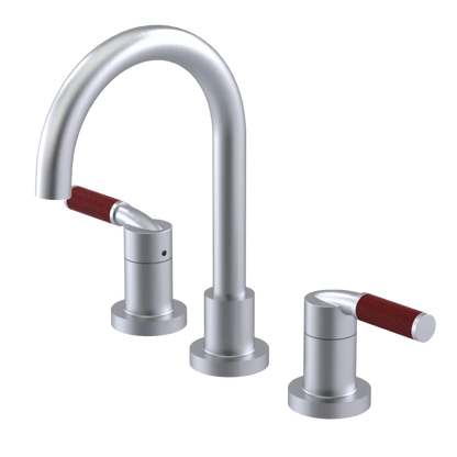 Rubinet Widespread Lav. Set. (less drain) Satin Chrome
