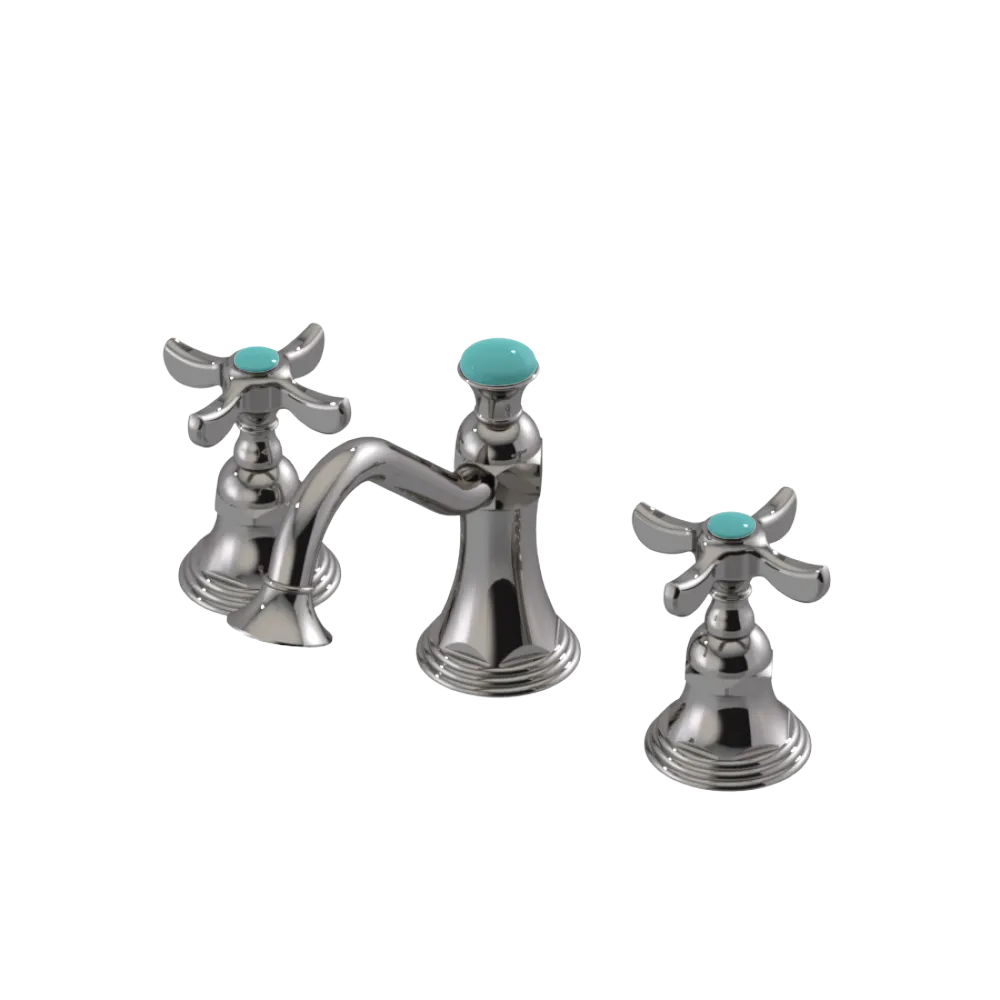 Rubinet Widespread Lav. Set. (less drain) Polished Nickel