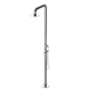 Rubinet Pressure Balance Outdoor Shower with Hand Held Shower & 10" Shower Head - 304 Stainless Steel Polished Nickel