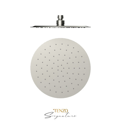 Shower head round 25cm [10in] stainless steel 2mm