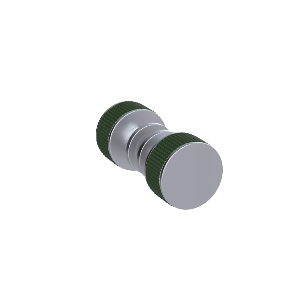 Rubinet Shower Door Knob (set) Satin Chrome