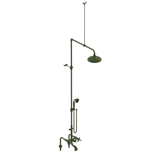 Rubinet Deck Mount Tub & Shower with Hand Held Shower Green Envy