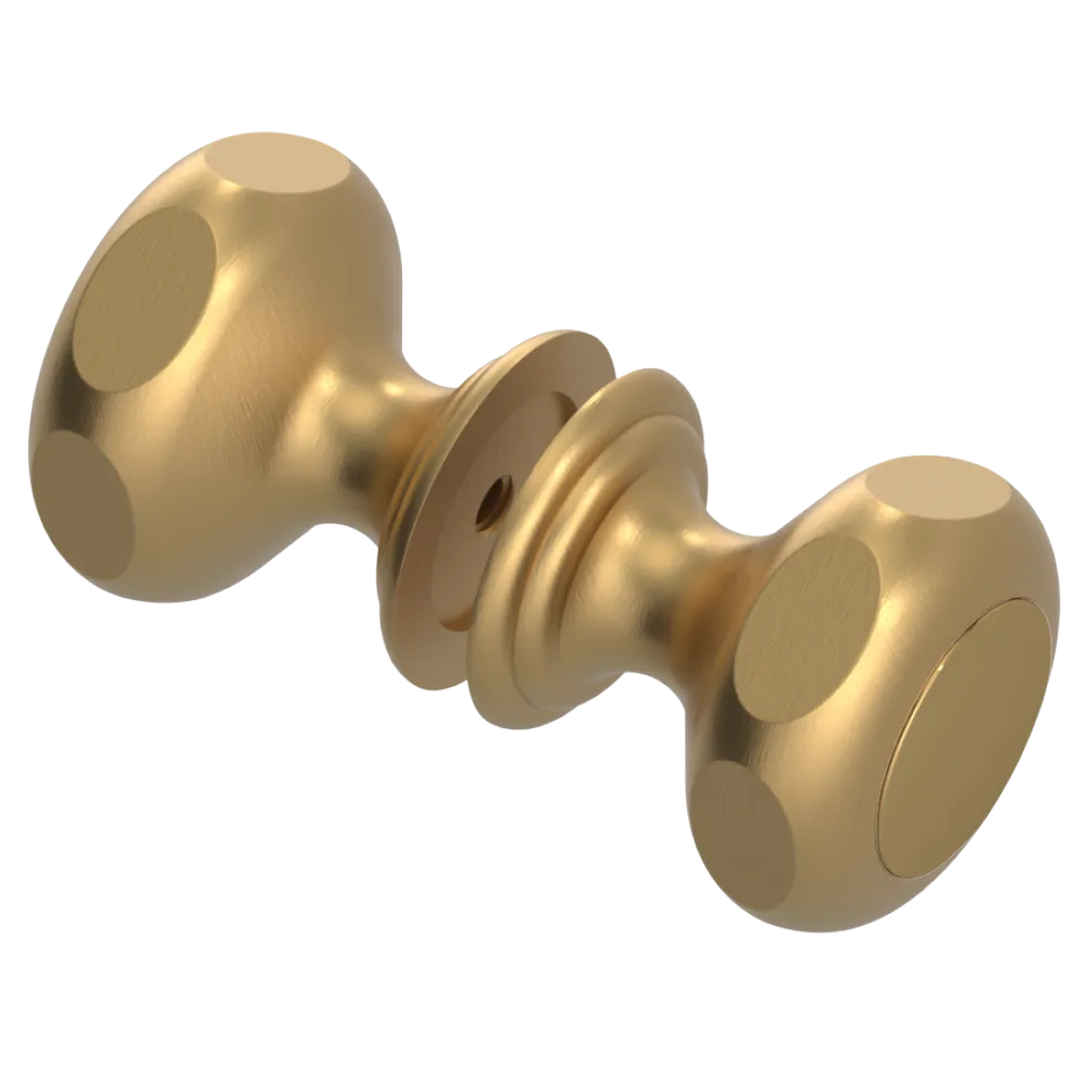 Rubinet Shower Door Knob (set) Satin Gold