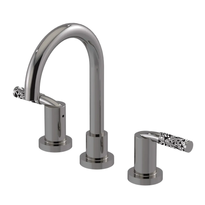 Rubinet Widespread Lav set (less drain) Polished Nickel