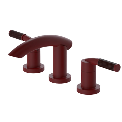Rubinet Widespread Lav. Set. (less drain) Maroon