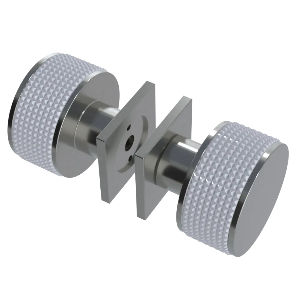 Rubinet Shower Door Knob (set) Satin Nickel