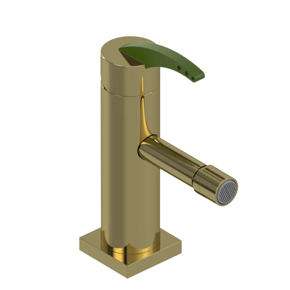 Rubinet Single Control Bidet Fitting (less drain) Natural Brass