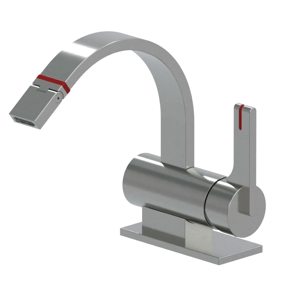 Rubinet Single Control Bidet Fitting (less drain) Satin Nickel
