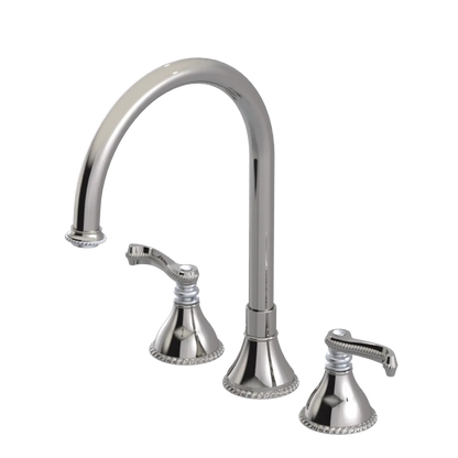 Rubinet Widespread Kitchen Set Polished Nickel