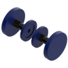 Rubinet Shower Door Knob (set) Midnight Blue
