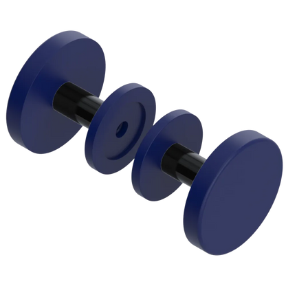 Rubinet Shower Door Knob (set) Midnight Blue