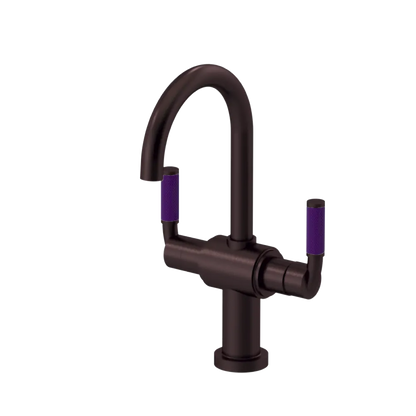 Rubinet Single Hole Dual Handle Lav. Set. (less drain) Oil Rubbed Bronze