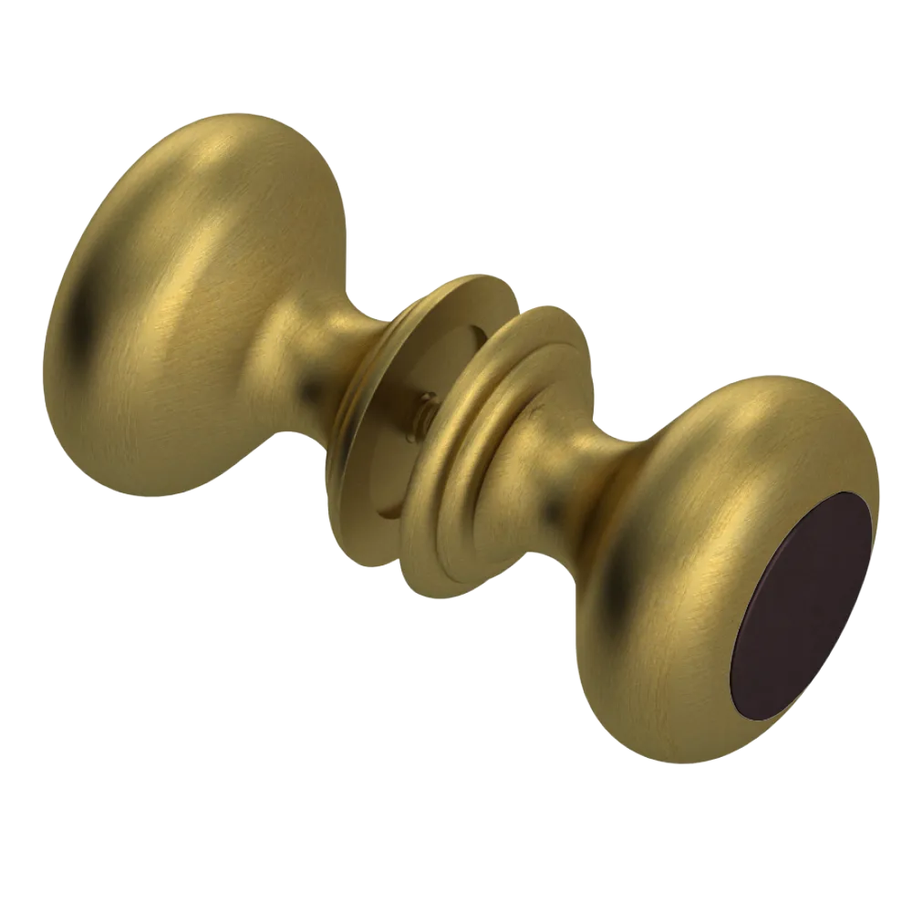 Rubinet Shower Door Knob (set) Antique Brass Matt