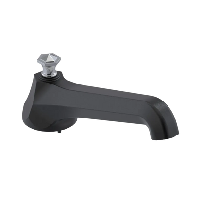 Rubinet Tub Filler Spout Deck Mount Matt Black